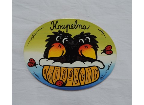 016-Cedulka na dveře-havrani koupelna